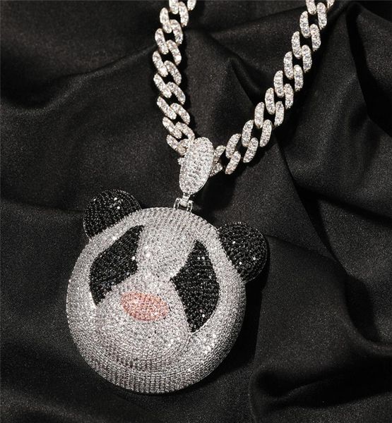 18k white gold plated cartoon panda pendant necklace with rope chain tennis necklace5965814, Silver
18k white gold plated cartoon panda pendant necklace with rope chain tennis necklace5965814, Silver