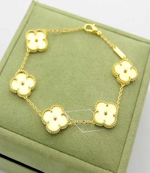 new arrival brass five flower charm bracelet in 18k real gold plated for women wedding gift jewelry1207251, Black
new arrival brass five flower charm bracelet in 18k real gold plated for women wedding gift jewelry1207251, Black