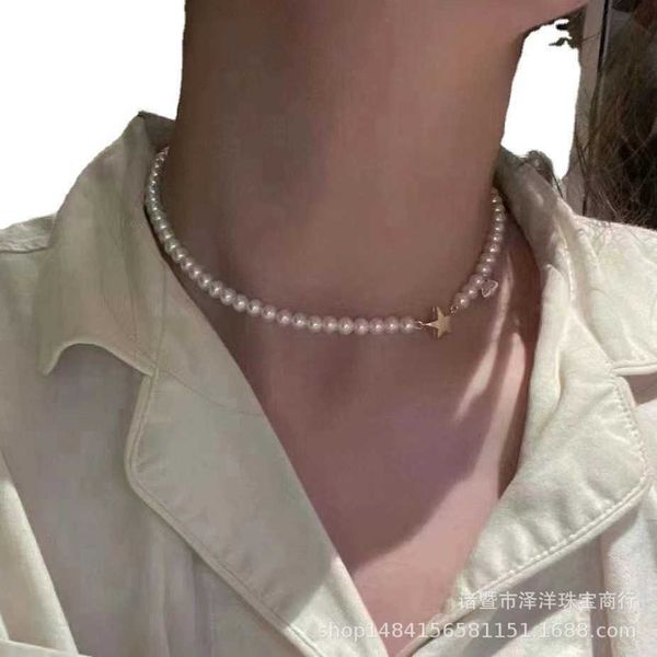 original new tiffayffay's same s925 silver star suctiffayon buckle 6-7mm natural freshwater pearl necklace collarbone chain with nearly
original new tiffayffay's same s925 silver star suctiffayon buckle 6-7mm natural freshwater pearl necklace collarbone chain with nearly