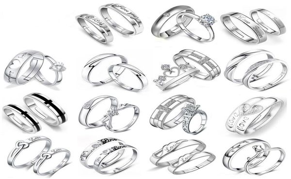 fashion 30 pairs different design 925 silver lovers zircon opening adjustable ring jewelry for wedding engaged couple ring wholesa5830847, Slivery;golden
fashion 30 pairs different design 925 silver lovers zircon opening adjustable ring jewelry for wedding engaged couple ring wholesa5830847, Slivery;golden