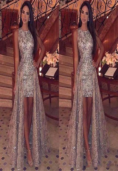 sparkly sequins sheath short prom dresses 2019 jewel neck sleeveless formal party evening gowns with detachable overskirts2380798, Black
sparkly sequins sheath short prom dresses 2019 jewel neck sleeveless formal party evening gowns with detachable overskirts2380798, Black