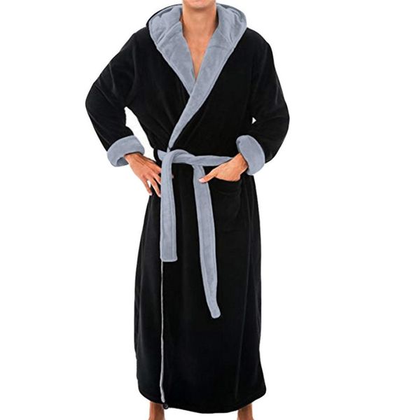 men winter extra long bathrobe mens warm flannel long kimono bath robe coat male bathrobes night dressing gown home clothes 45b2833784, Black;brown
men winter extra long bathrobe mens warm flannel long kimono bath robe coat male bathrobes night dressing gown home clothes 45b2833784, Black;brown