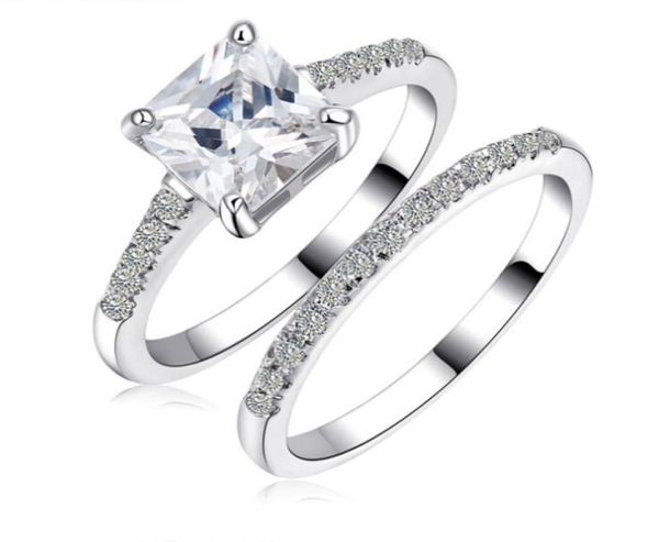 luxury size 610 brand princess cut jewelry 10kt white gold filled z simulated diamond women wedding ring set gift with box9152956, Silver
luxury size 610 brand princess cut jewelry 10kt white gold filled z simulated diamond women wedding ring set gift with box9152956, Silver