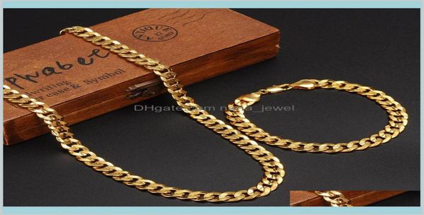 classics fashionable real 24k yellow gold gf mens woman necklace bracelet jewelry sets solid curb chain abrasion resistant drop de8105156, Silver
classics fashionable real 24k yellow gold gf mens woman necklace bracelet jewelry sets solid curb chain abrasion resistant drop de8105156, Silver