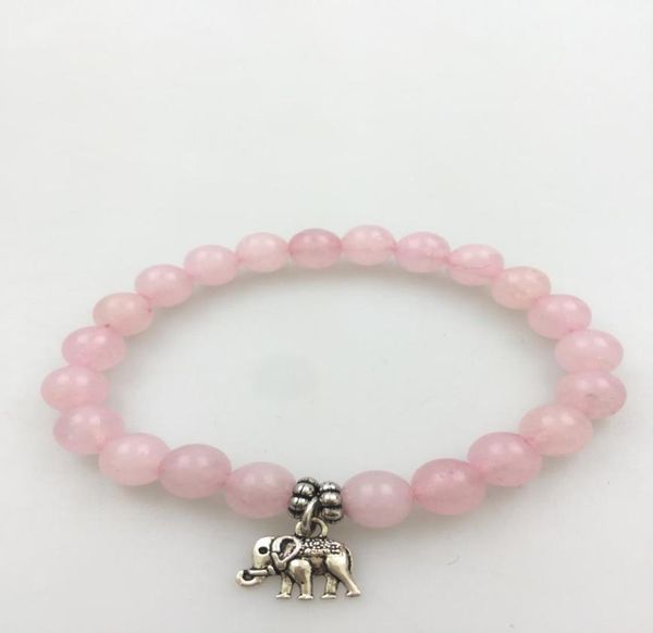 mxr0280 8mm rosequartz bracelet fashion bracelets rose quartz bead mini elephant pendant yoga bracelets mala jewelry beads8386473, Black
mxr0280 8mm rosequartz bracelet fashion bracelets rose quartz bead mini elephant pendant yoga bracelets mala jewelry beads8386473, Black