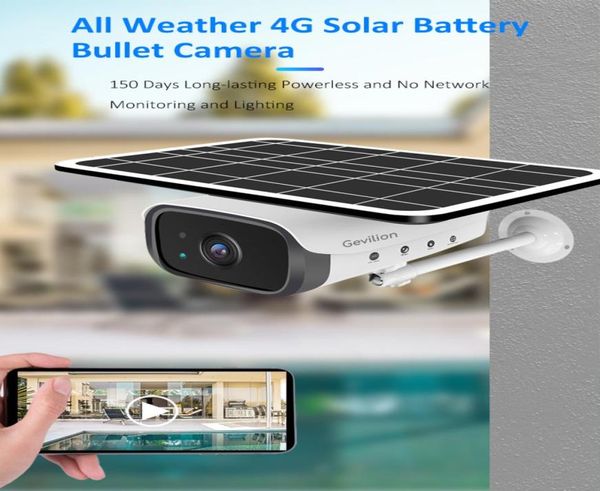 tuya smart home security system arrival 1080p 7w outdoor solar power 2mp camera wireless security cctv wifi 4g cameras2615152, Black;white