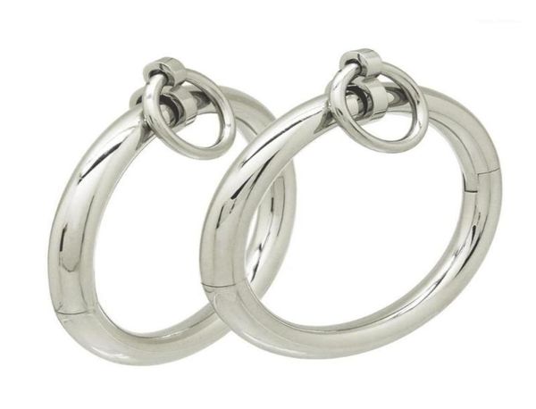 bangle polished shining stainless steel lockable wrist ankle cuffs slave bracelet with removable o ring restraints set15756040, Black
bangle polished shining stainless steel lockable wrist ankle cuffs slave bracelet with removable o ring restraints set15756040, Black