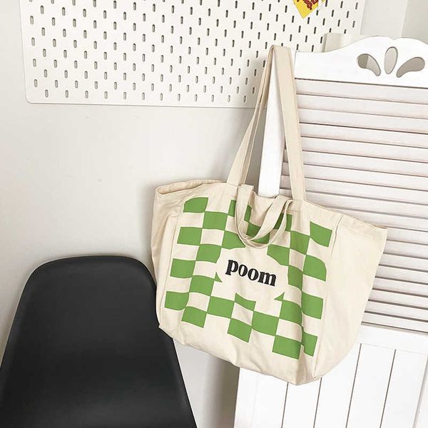 new student classroom large capacity shoulder bag popular fashion commuter tote bag japanese and checked canvas bag female
new student classroom large capacity shoulder bag popular fashion commuter tote bag japanese and checked canvas bag female