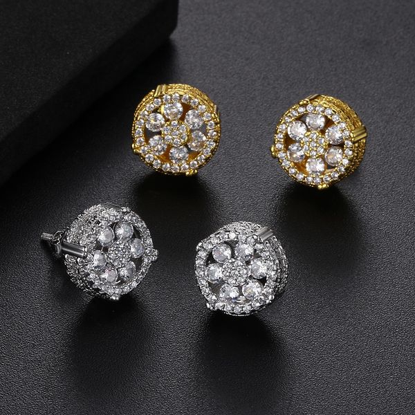hip hop rapper men stud earrings jewelry round hollow out 18k gold silver full diamond circle zircon earrings night club jewelry accessories, Golden
hip hop rapper men stud earrings jewelry round hollow out 18k gold silver full diamond circle zircon earrings night club jewelry accessories, Golden