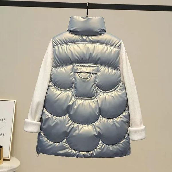 jackets 2022 new fluffy down cotton vest women's autumn and winter short stand collar fashion outwear sleeveless vest quilted jacket, Black;brown
jackets 2022 new fluffy down cotton vest women's autumn and winter short stand collar fashion outwear sleeveless vest quilted jacket, Black;brown