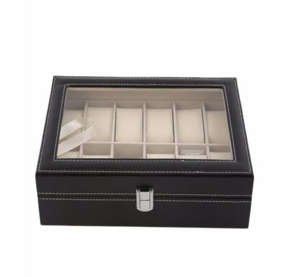12 slots grid pu leather watch box display box jewelry storage organizer case locked boxes retro saat kutusu caixa para relogio2422008, Black;blue
12 slots grid pu leather watch box display box jewelry storage organizer case locked boxes retro saat kutusu caixa para relogio2422008, Black;blue