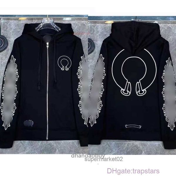 sweatshirts men's hoodies mens loose heart hoodie ch brand designer horseshoe sanskrit print zipper jacket fashion pullover hooded chro, Black
sweatshirts men's hoodies mens loose heart hoodie ch brand designer horseshoe sanskrit print zipper jacket fashion pullover hooded chro, Black