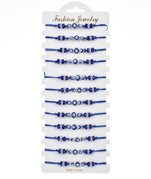12pcsset turkey blue evil eye bracelet women handmade rope chain crystal beads bracelets girl birthday party jewelry gift1778859, Black
12pcsset turkey blue evil eye bracelet women handmade rope chain crystal beads bracelets girl birthday party jewelry gift1778859, Black