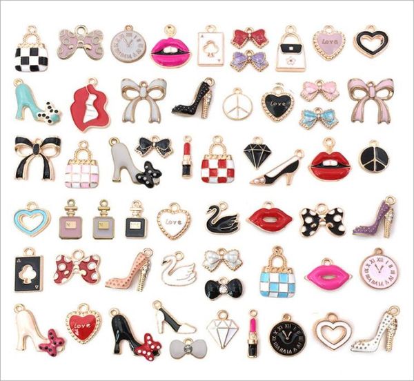 55pcs k gold color alloy findings charms for earring bracelet necklaces oil drip heart bow shoes pendants diy jewelry accessories5435870, Bronze;silver
55pcs k gold color alloy findings charms for earring bracelet necklaces oil drip heart bow shoes pendants diy jewelry accessories5435870, Bronze;silver