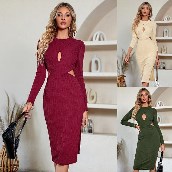 women's casual dresses 2023 autumn new casual solid color waist cut out women's dress slim fit women's dress, Black;gray
women's casual dresses 2023 autumn new casual solid color waist cut out women's dress slim fit women's dress, Black;gray