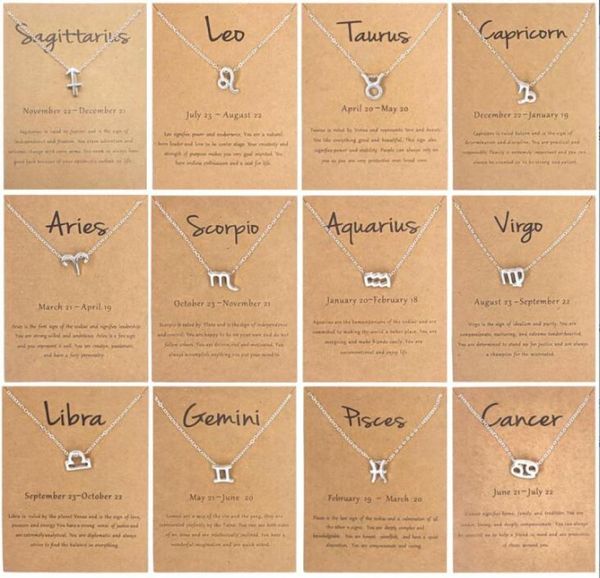 12 zodiac necklaces with gift card constellation sign pendant silver gold chains necklace for men women fashion jewelry whole2504213
12 zodiac necklaces with gift card constellation sign pendant silver gold chains necklace for men women fashion jewelry whole2504213