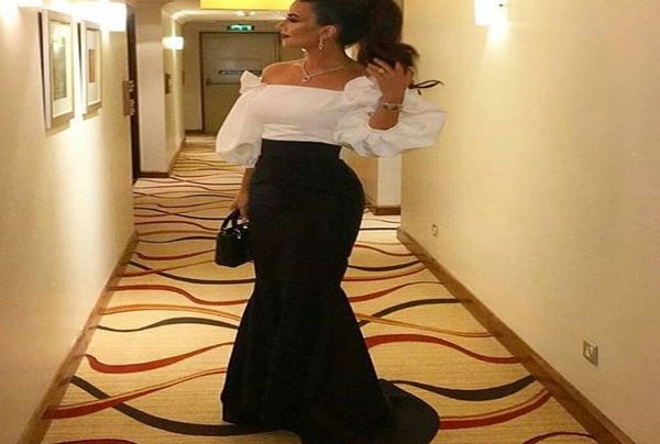 black and white evening dresses off the shoulder puffy 34long sleeves floor length mermaid prom gowns6196617, Black;red
black and white evening dresses off the shoulder puffy 34long sleeves floor length mermaid prom gowns6196617, Black;red