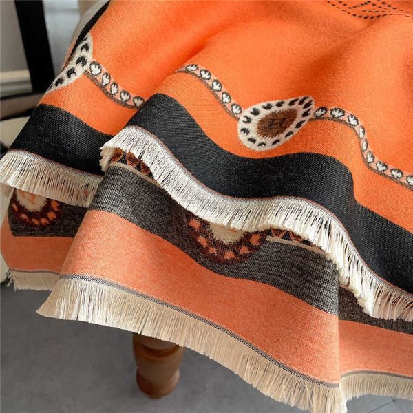 h carriage imitation cashmere fashion scarf for women's autumn winter warmth preservation long and thick air conditioned room large sha, Blue;gray
h carriage imitation cashmere fashion scarf for women's autumn winter warmth preservation long and thick air conditioned room large sha, Blue;gray