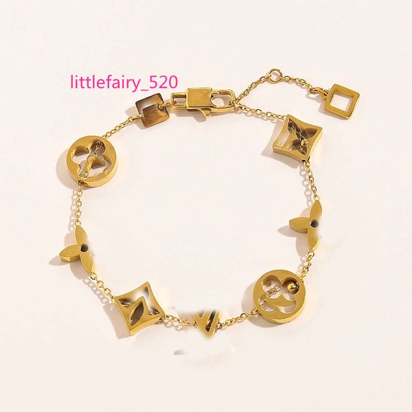 chain new fashionable classic bracelets women bangle 18k gold plated stainless steel crystal flower beads lovers gift wristband cuff chain d, Black
chain new fashionable classic bracelets women bangle 18k gold plated stainless steel crystal flower beads lovers gift wristband cuff chain d, Black