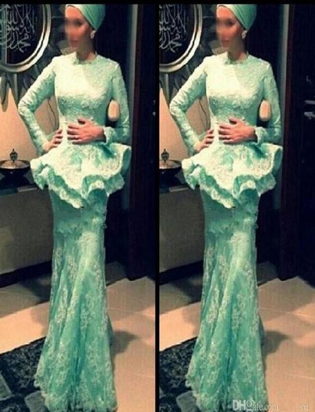 mint green muslim evening dresses sleeves 2019 lace mermaid floor length long formal prom gowns with peplum saudi arabia dubai4844851, Black;red
mint green muslim evening dresses sleeves 2019 lace mermaid floor length long formal prom gowns with peplum saudi arabia dubai4844851, Black;red