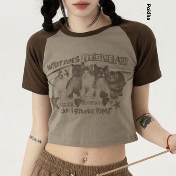 women's t-shirt women's t-shirt y2k crop t-shirt cat print ultra thin graphic summer korean fashion harajuku street clothing short, White
women's t-shirt women's t-shirt y2k crop t-shirt cat print ultra thin graphic summer korean fashion harajuku street clothing short, White