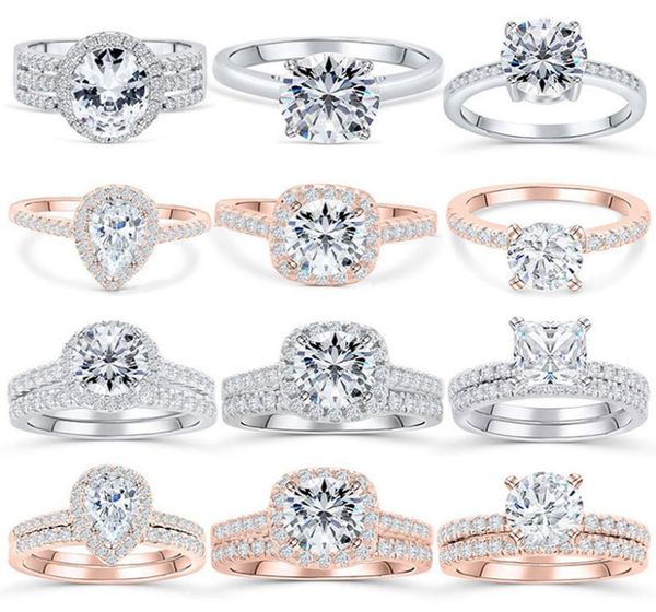 925 sterling silver wedding ring sets cubic zirconia rings women engagement wedding rings jewellry2644809, Slivery;golden
925 sterling silver wedding ring sets cubic zirconia rings women engagement wedding rings jewellry2644809, Slivery;golden