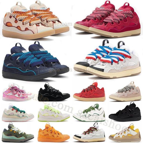 2023 original curb casual shoes mesh weave lace up watermelon pink white navy blue grey pale pink mango leather platform shoe mens womens cl, Black
2023 original curb casual shoes mesh weave lace up watermelon pink white navy blue grey pale pink mango leather platform shoe mens womens cl, Black