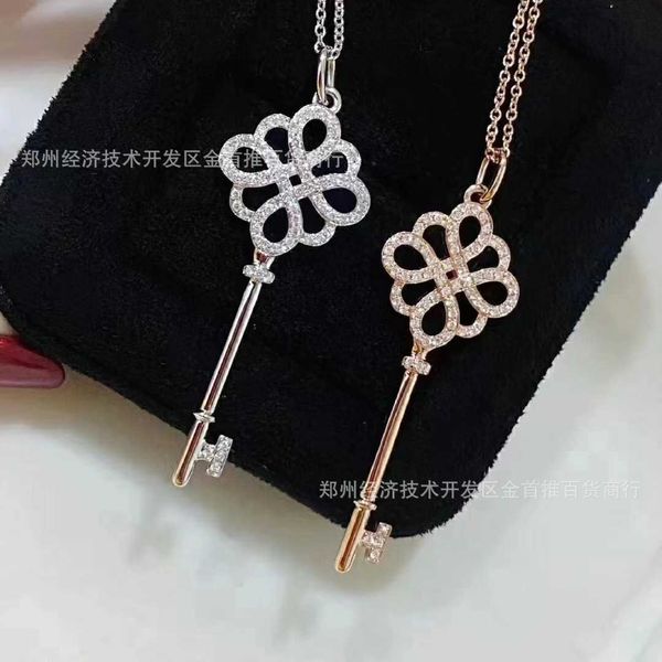 designer new tiffay delicate chinese knotting pendant four-leaf clover bow key necklace female, Silver
designer new tiffay delicate chinese knotting pendant four-leaf clover bow key necklace female, Silver