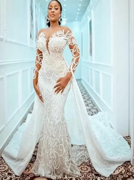plus size mermaid 2022 wedding gowns with detachable train beaded lace appliqued bridal gown custom made robe de mariee2740726, White
plus size mermaid 2022 wedding gowns with detachable train beaded lace appliqued bridal gown custom made robe de mariee2740726, White