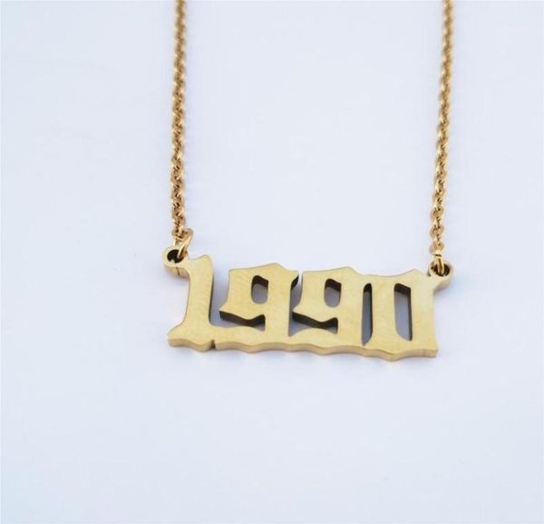 stainless steel chain custom personalized date choker gold color birthday gift number 1990 pendants customized necklace women17264028, Silver
stainless steel chain custom personalized date choker gold color birthday gift number 1990 pendants customized necklace women17264028, Silver