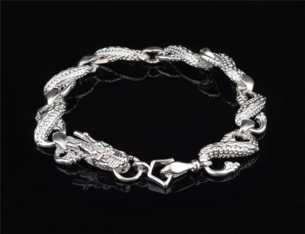 factory 925 sterling silver bracelet plated little white dragon cute design fashion jewelry for men 8344460, Black
factory 925 sterling silver bracelet plated little white dragon cute design fashion jewelry for men 8344460, Black