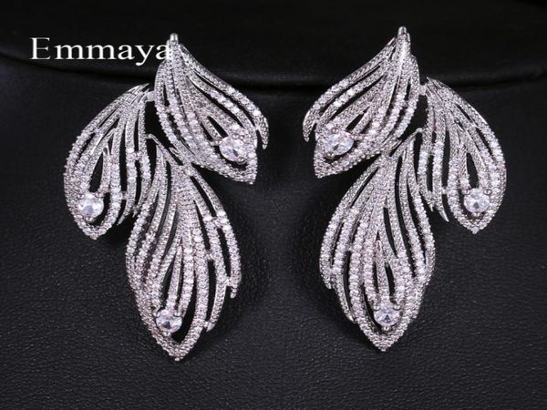 emmaya elegant leaf shaped cubic zirconia crystal bridal long earrings luxury wedding jewelry for brides party gift cx2006062677714, Golden;silver
emmaya elegant leaf shaped cubic zirconia crystal bridal long earrings luxury wedding jewelry for brides party gift cx2006062677714, Golden;silver