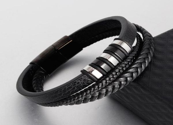 bangle cocom luxury stainless steel bracelet for men multilayer leather braid rope wrap men039s hand bracelets male accessories1569820, Black
bangle cocom luxury stainless steel bracelet for men multilayer leather braid rope wrap men039s hand bracelets male accessories1569820, Black