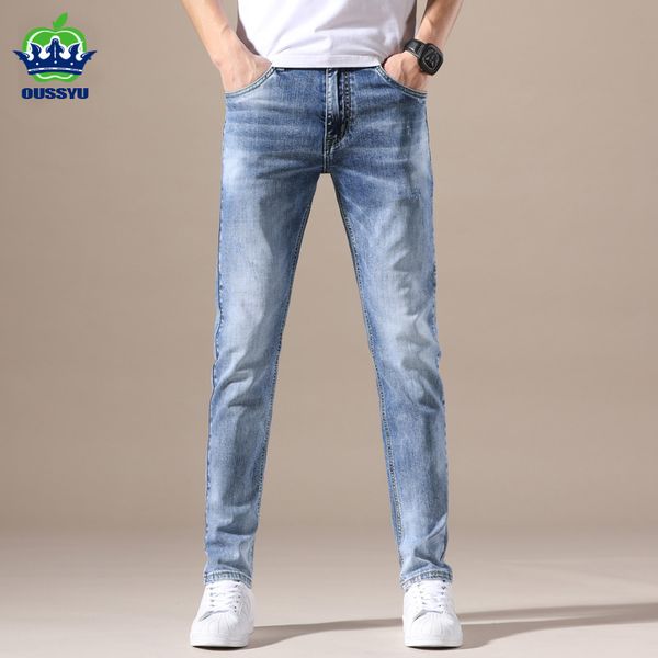 men's jeans oussyu brand clothing men stretch light blue denim fashion pleated retro pocket skinny trousers pants 28 40 230715
men's jeans oussyu brand clothing men stretch light blue denim fashion pleated retro pocket skinny trousers pants 28 40 230715