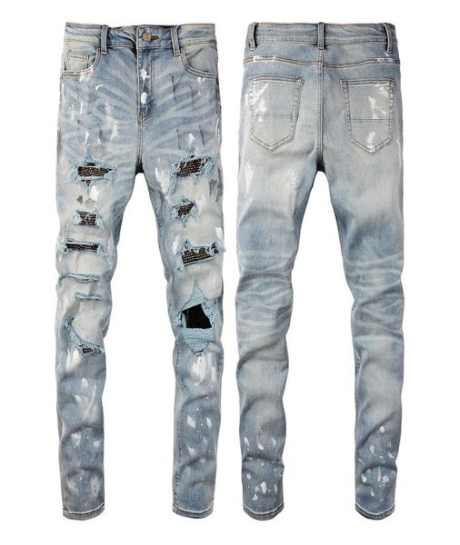 2021 mens jeans distressed motorcycle biker jean rock skinny slim ripped hole letter uality brand hip hop denim pants 66263279871, Blue
2021 mens jeans distressed motorcycle biker jean rock skinny slim ripped hole letter uality brand hip hop denim pants 66263279871, Blue