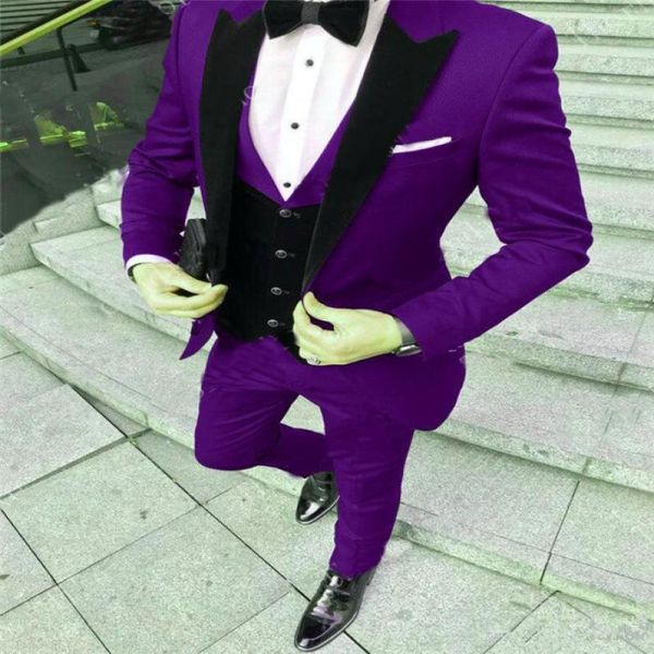 terno casamento men suits 3 pieces slim fit business suits groom purple tuxedos for men formal wedding suit blazerpantsvest9833229, Black;gray
terno casamento men suits 3 pieces slim fit business suits groom purple tuxedos for men formal wedding suit blazerpantsvest9833229, Black;gray