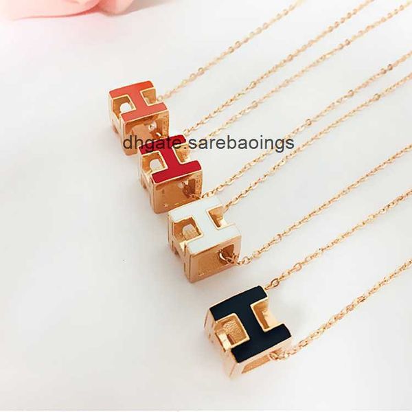 aher max designer luxury sweet diamond inlaid hollow square h letter necklace enamel pendant simple versatile classic collar chain women, Silver
aher max designer luxury sweet diamond inlaid hollow square h letter necklace enamel pendant simple versatile classic collar chain women, Silver
