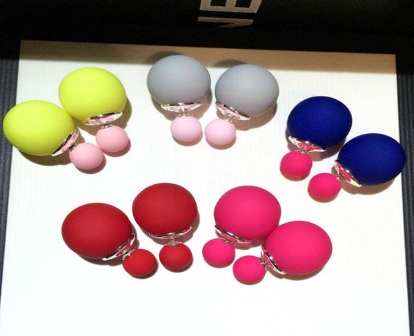 ins fashion jewelry unique luxury designer double sided beautiful lovely candy color frosted ball stud earrings for woman girls8644595, Golden;silver
ins fashion jewelry unique luxury designer double sided beautiful lovely candy color frosted ball stud earrings for woman girls8644595, Golden;silver