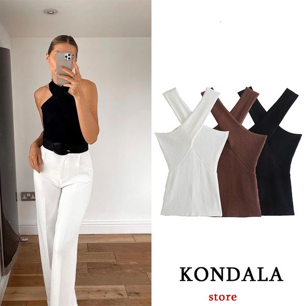 women's tanks camis kondala 2023 fashion women summer solid vest sleeveless shirt muje knitted casual blouses y2k crop cami 230715, White
women's tanks camis kondala 2023 fashion women summer solid vest sleeveless shirt muje knitted casual blouses y2k crop cami 230715, White