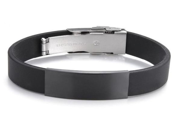 charm bracelets 2021 fashion glamour jewelry stainless steel black silicone bracelet vintage titanium rubber for women pulseras5923414, Golden;silver
charm bracelets 2021 fashion glamour jewelry stainless steel black silicone bracelet vintage titanium rubber for women pulseras5923414, Golden;silver