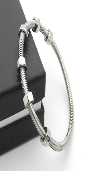 stainless steel jewelry screw bracelet fashion bracelet luxury designer jewelry women bracelets iced out bracelet bangle1311152, Black
stainless steel jewelry screw bracelet fashion bracelet luxury designer jewelry women bracelets iced out bracelet bangle1311152, Black