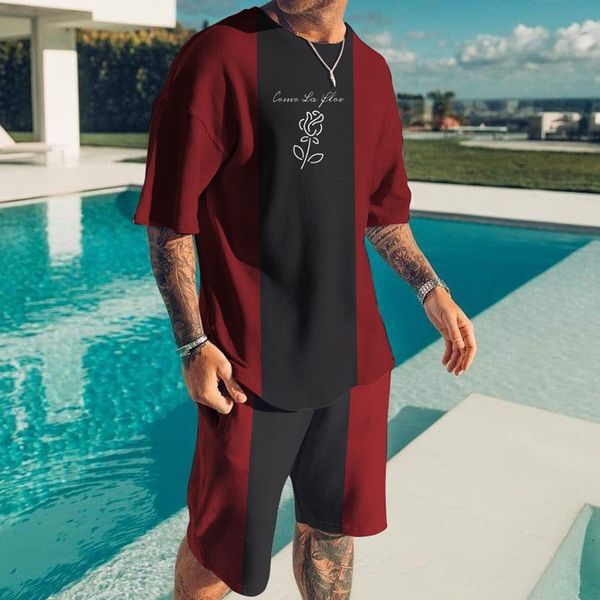 mens tracksuits stitching color 3d print summer short tshirt set oversized cloth comfortable and cool men tracksuit tshirt shorts sets outfi, Gray
mens tracksuits stitching color 3d print summer short tshirt set oversized cloth comfortable and cool men tracksuit tshirt shorts sets outfi, Gray