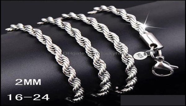 chains necklaces pendants jewelry 1630inches 2mm 925 sterling sier ed rope chain necklace for womenmen fashion diy in bk dro4487554, Silver
chains necklaces pendants jewelry 1630inches 2mm 925 sterling sier ed rope chain necklace for womenmen fashion diy in bk dro4487554, Silver