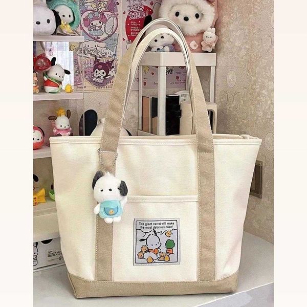 pacha dog canvas bag casual one shoulder portable tote bag versatile simple student class large capacity women's bag
pacha dog canvas bag casual one shoulder portable tote bag versatile simple student class large capacity women's bag