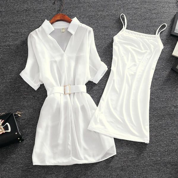 basic casual dresses chiffon dress with corset luxury woman party summer fashion twopiece formal ball temperament loose white 2023 230715, Black;gray
basic casual dresses chiffon dress with corset luxury woman party summer fashion twopiece formal ball temperament loose white 2023 230715, Black;gray