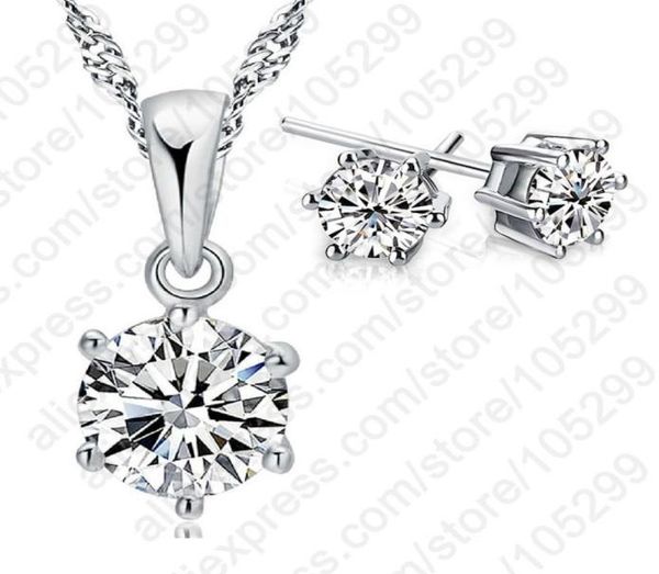 grade wedding jewelry set austria crystal stud earrings necklace 925 pendant necklace nice5063160, Silver
grade wedding jewelry set austria crystal stud earrings necklace 925 pendant necklace nice5063160, Silver