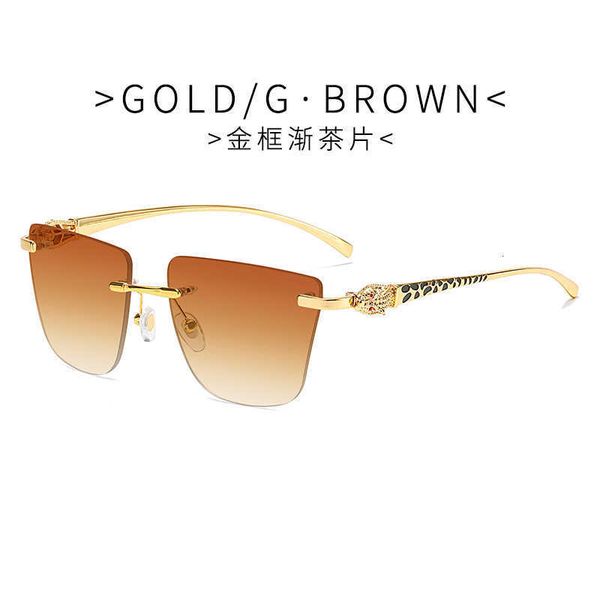fashion leopard head designer sunglasses 2023 new metal leopard head men's frameless trimmed mesh red the same type of sunglasses women, White;black
fashion leopard head designer sunglasses 2023 new metal leopard head men's frameless trimmed mesh red the same type of sunglasses women, White;black