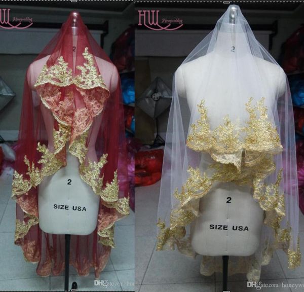 fantasy burgundy white ivory tulle wedding veils with gold lace edge 18m long bridal veil custom wedding accessories 442998, Black
fantasy burgundy white ivory tulle wedding veils with gold lace edge 18m long bridal veil custom wedding accessories 442998, Black