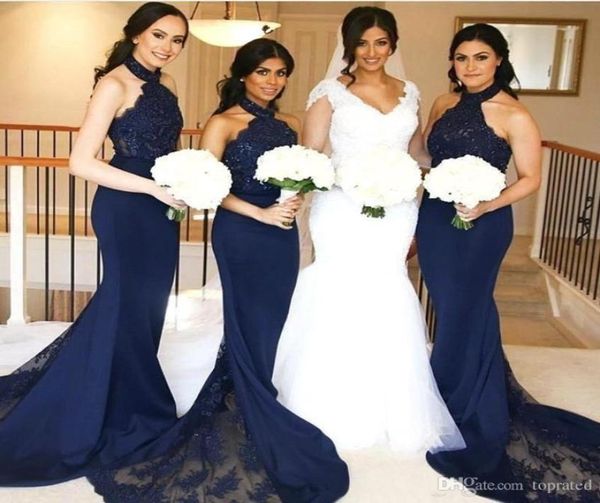 2022 new dark navy bridesmaid dresses mermaid halter neck with lace maid of honor gowns sleeveless long formal wedding guest 1199545, White;pink
2022 new dark navy bridesmaid dresses mermaid halter neck with lace maid of honor gowns sleeveless long formal wedding guest 1199545, White;pink