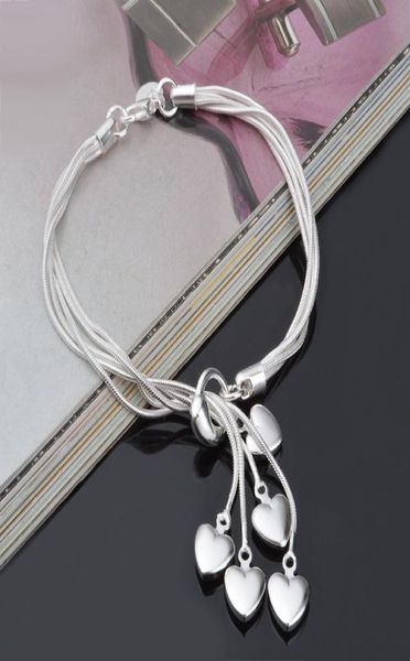 925 silver plated heart pendant bracelet bracelet charm men and women chain diy bead charm bracelet 5 love1876593, Golden;silver
925 silver plated heart pendant bracelet bracelet charm men and women chain diy bead charm bracelet 5 love1876593, Golden;silver